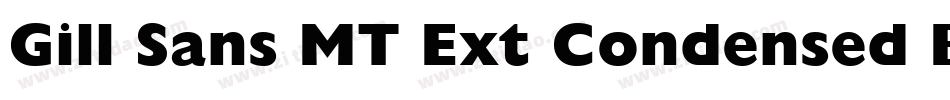 Gill Sans MT Ext Condensed Bold(1)字体转换
